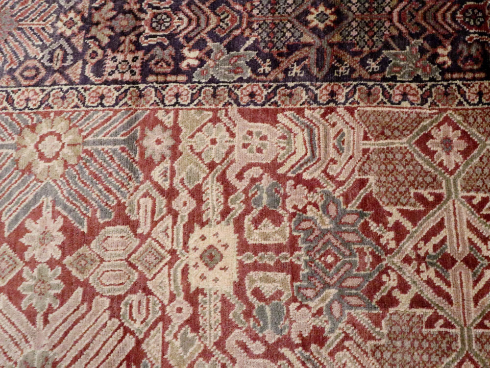 Antique Persian Mahal Carpet, No.18090 - Staging