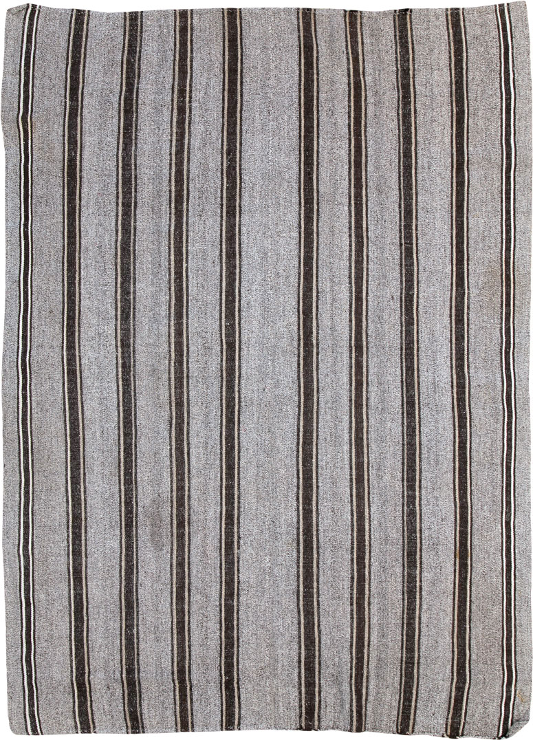 Vintage Turkish Flat-weave Kilim, No.18101 - Staging