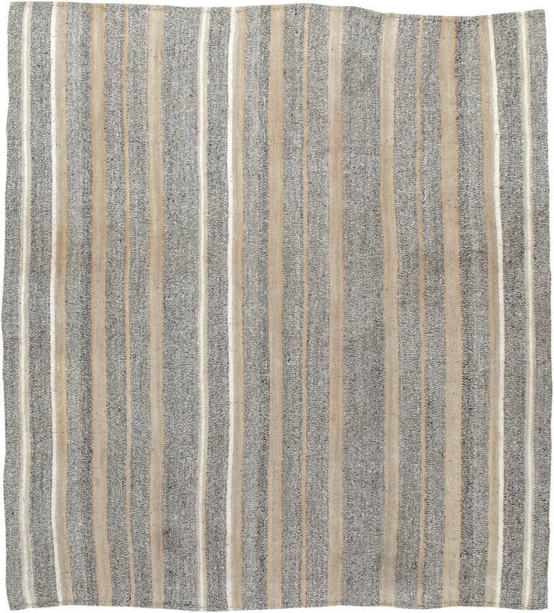 Vintage Turkish Flat-weave Kilim, No.18111 - Staging