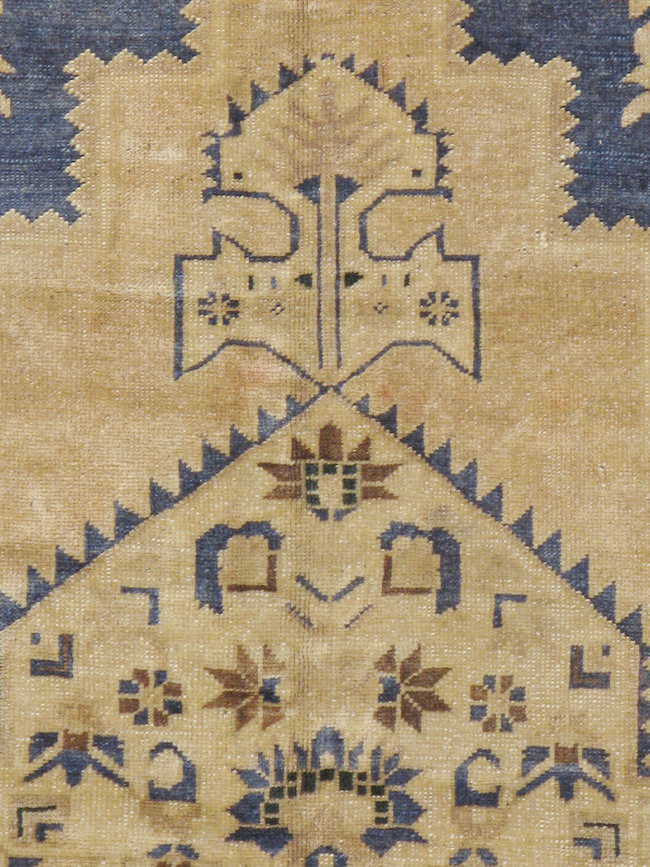 Vintage Turkish Oushak Carpet, No.18114 - Staging