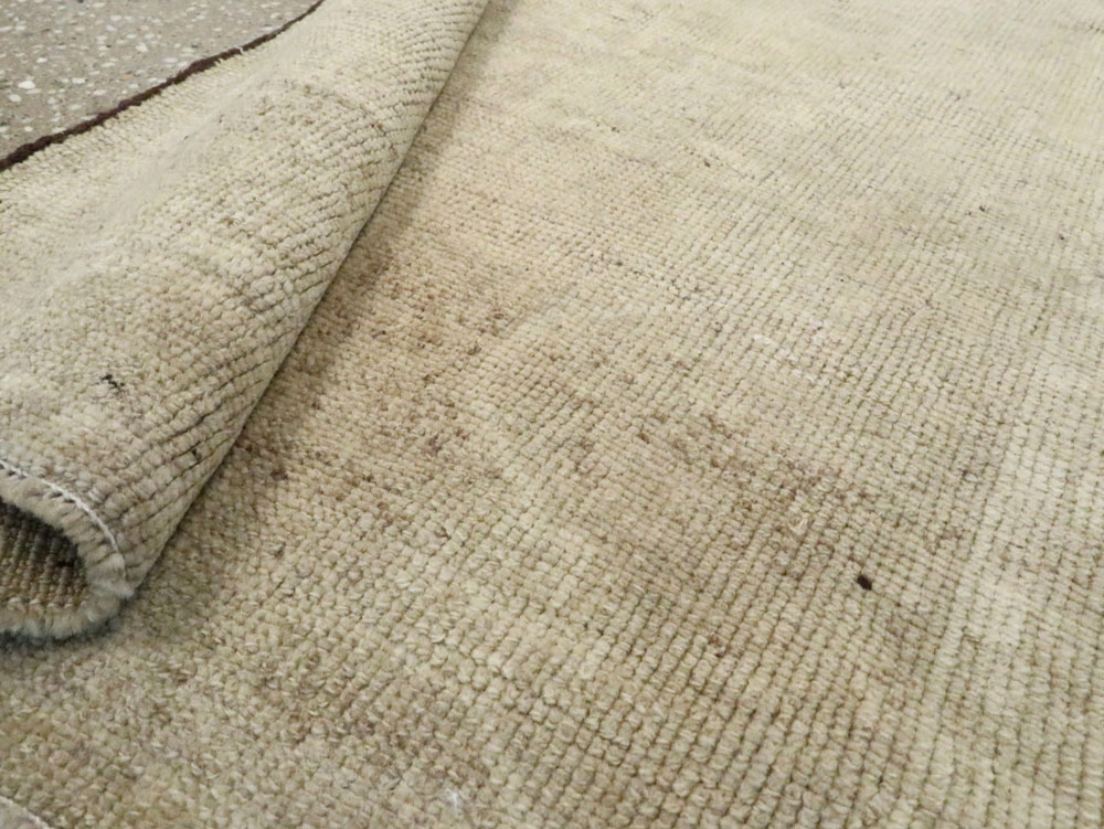 Antique Turkish Oushak Rug, No.18129 - Staging