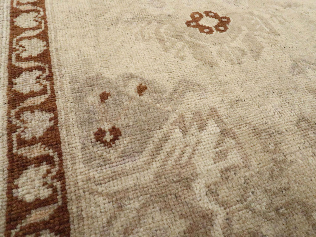 Antique Turkish Oushak Rug, No.18132 - Staging