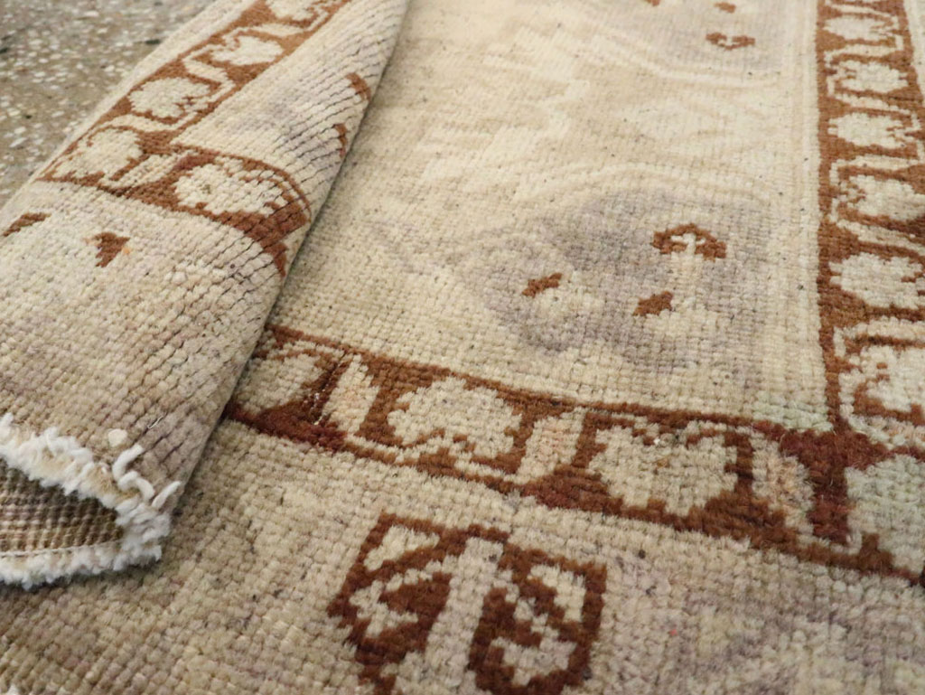 Antique Turkish Oushak Rug, No.18132 - Staging