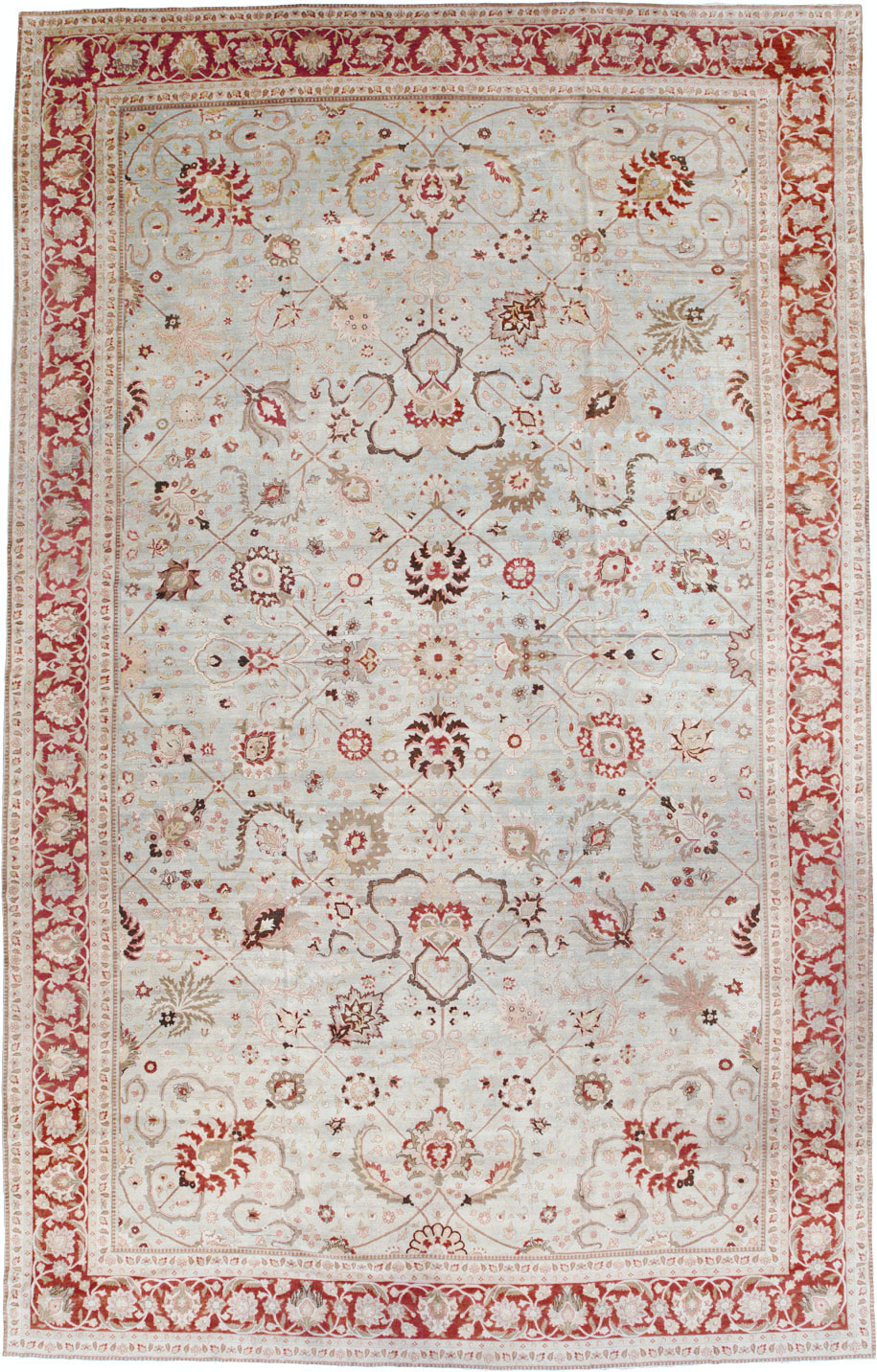 Antique Persian Tabriz Carpet, No.18141 - Staging