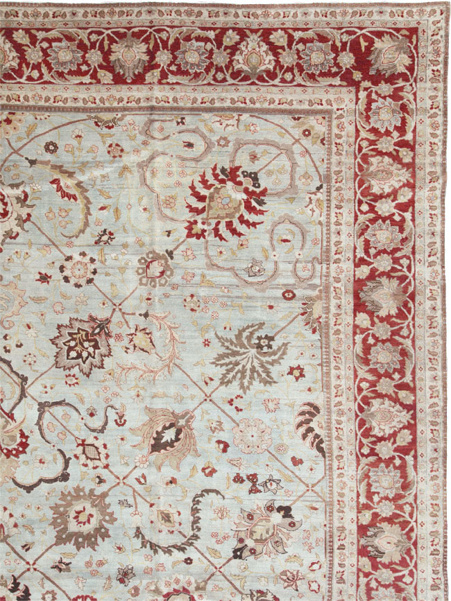 Antique Persian Tabriz Carpet, No.18141 - Staging