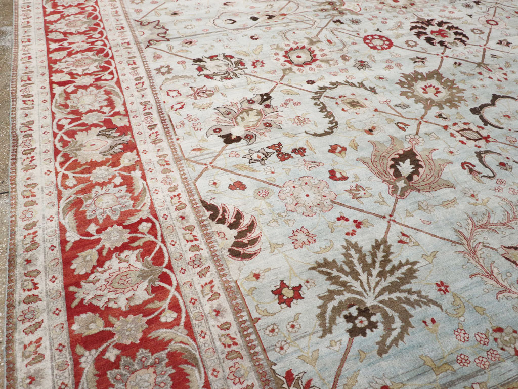 Antique Persian Tabriz Carpet, No.18141 - Staging