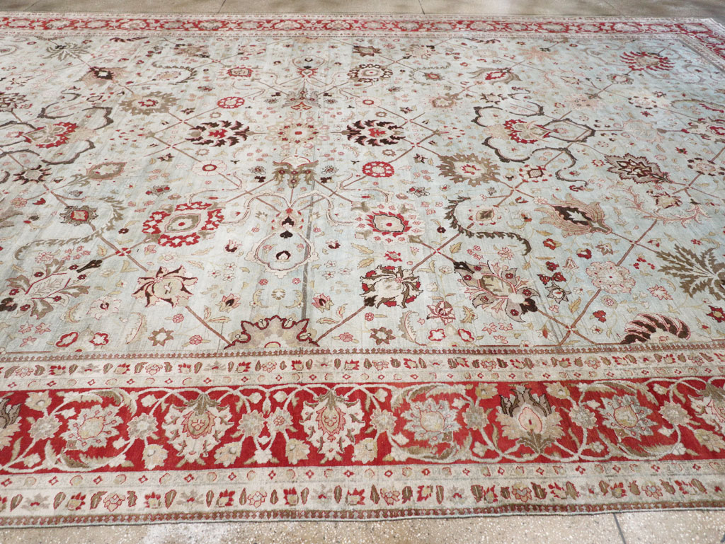 Antique Persian Tabriz Carpet, No.18141 - Staging