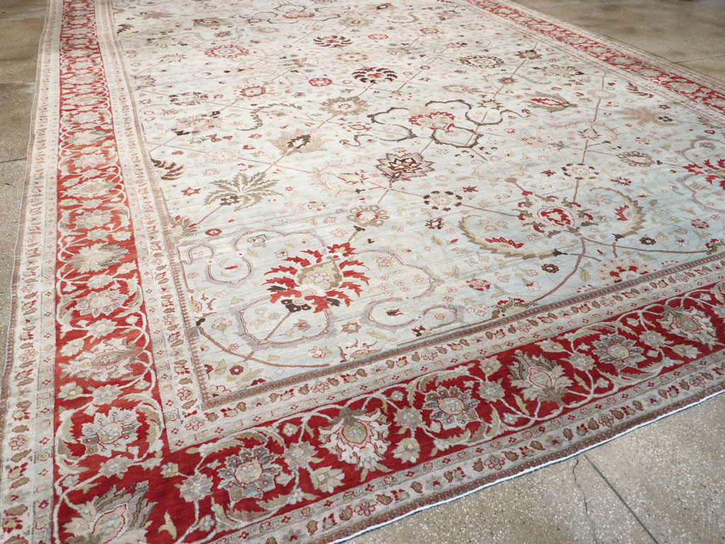 Antique Persian Tabriz Carpet, No.18141 - Staging