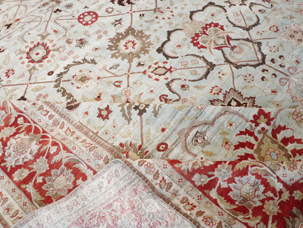 Antique Persian Tabriz Carpet, No.18141 - Staging