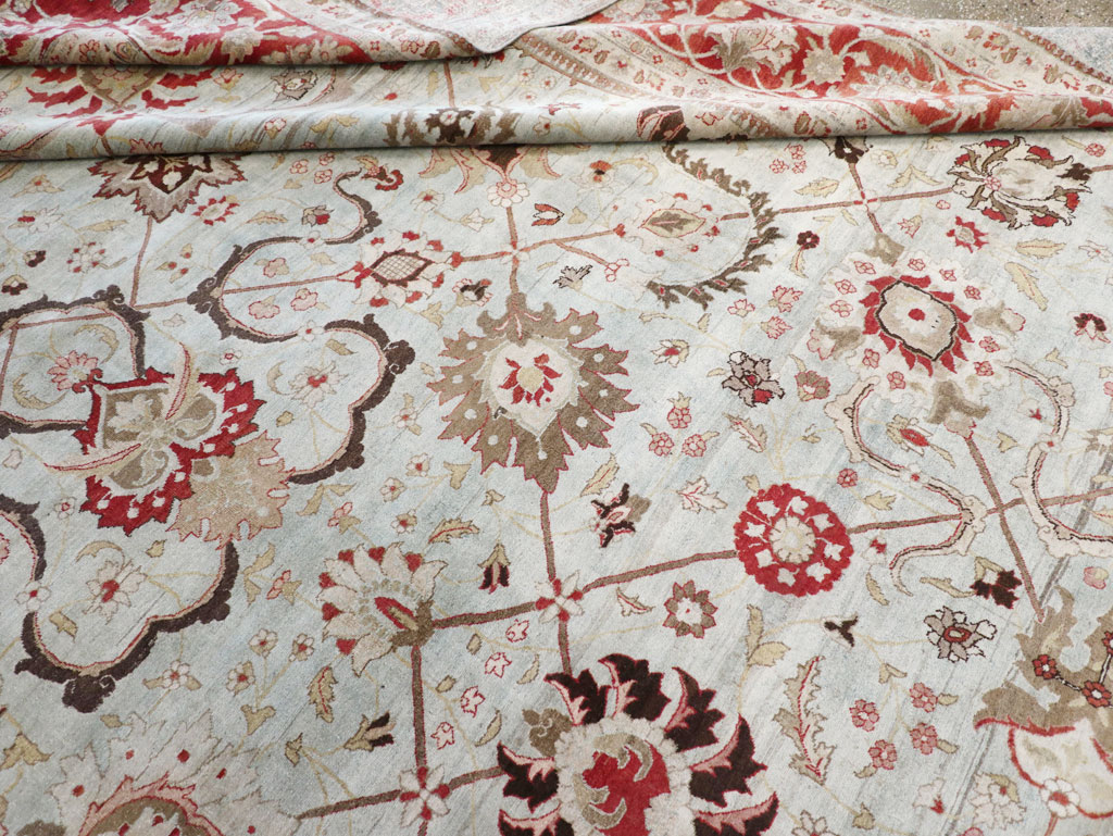 Antique Persian Tabriz Carpet, No.18141 - Staging