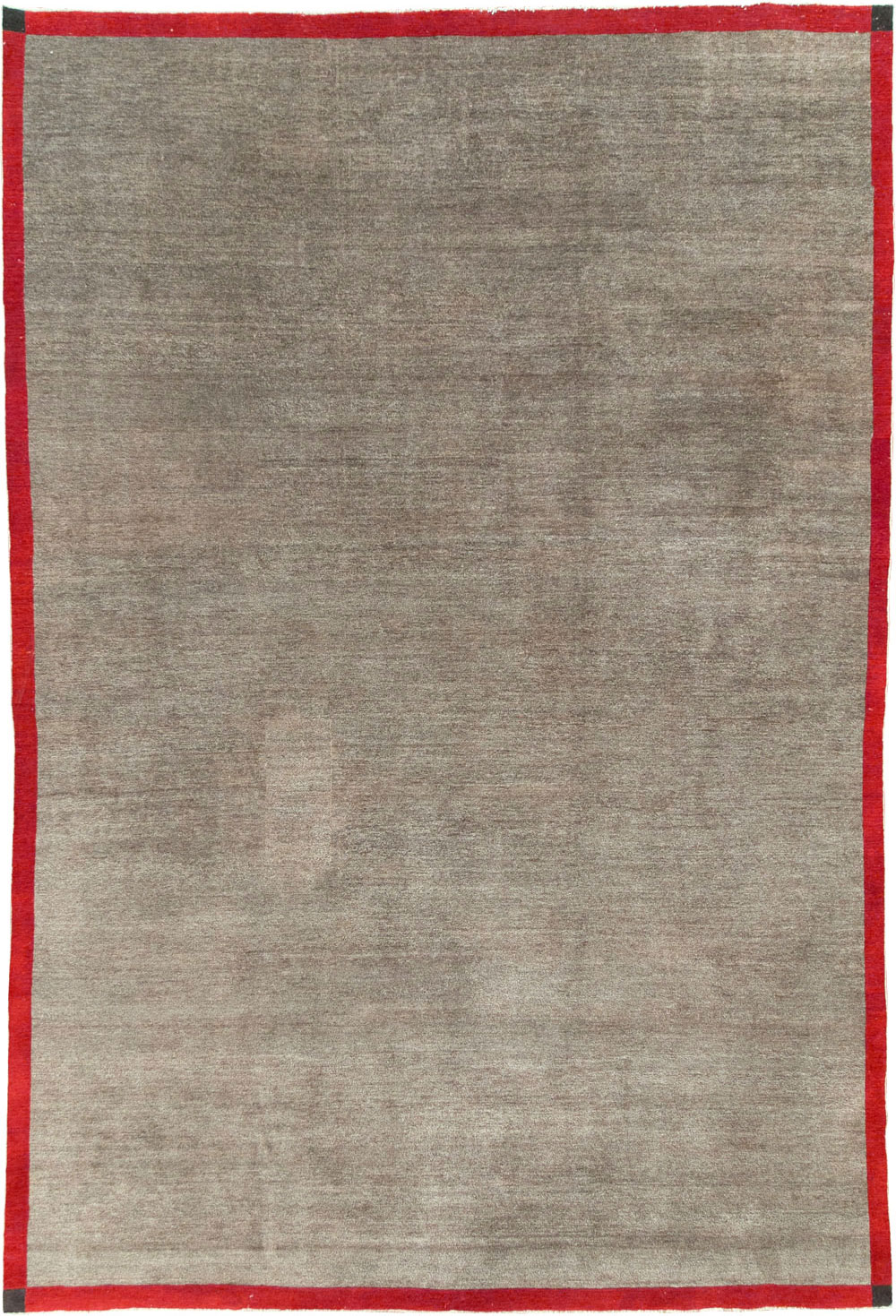 Art Deco Inspired Vintage Persian Mashad Room Size Carpet, No.18142 - Staging