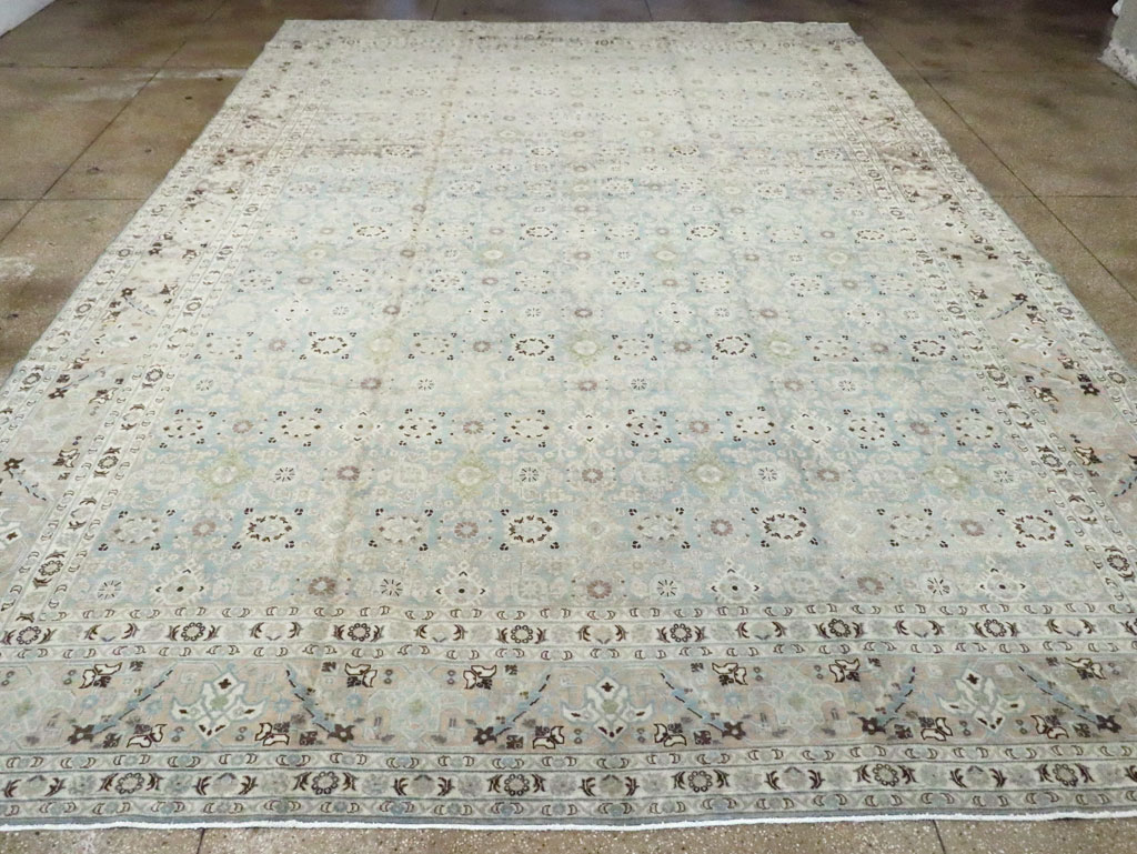 Antique Persian Tabriz Carpet, No.18147 - Staging