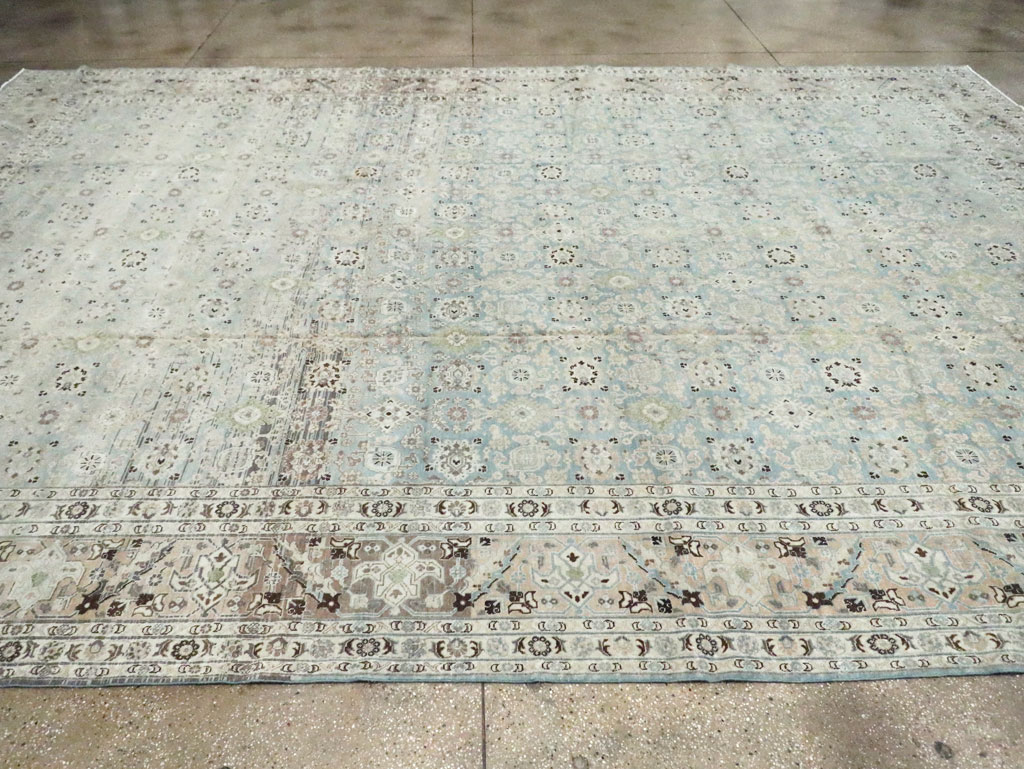 Antique Persian Tabriz Carpet, No.18147 - Staging