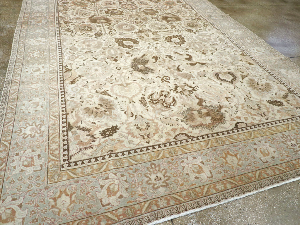 Vintage Persian Tabriz Carpet, No.18159 - Staging