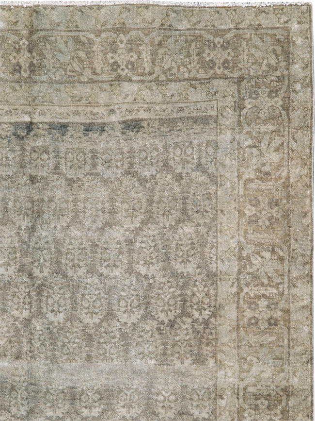 Antique Persian Tabriz Rug, No.18161 - Staging