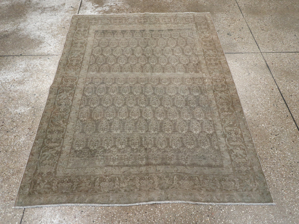 Antique Persian Tabriz Rug, No.18161 - Staging