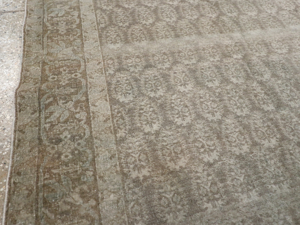 Antique Persian Tabriz Rug, No.18161 - Staging