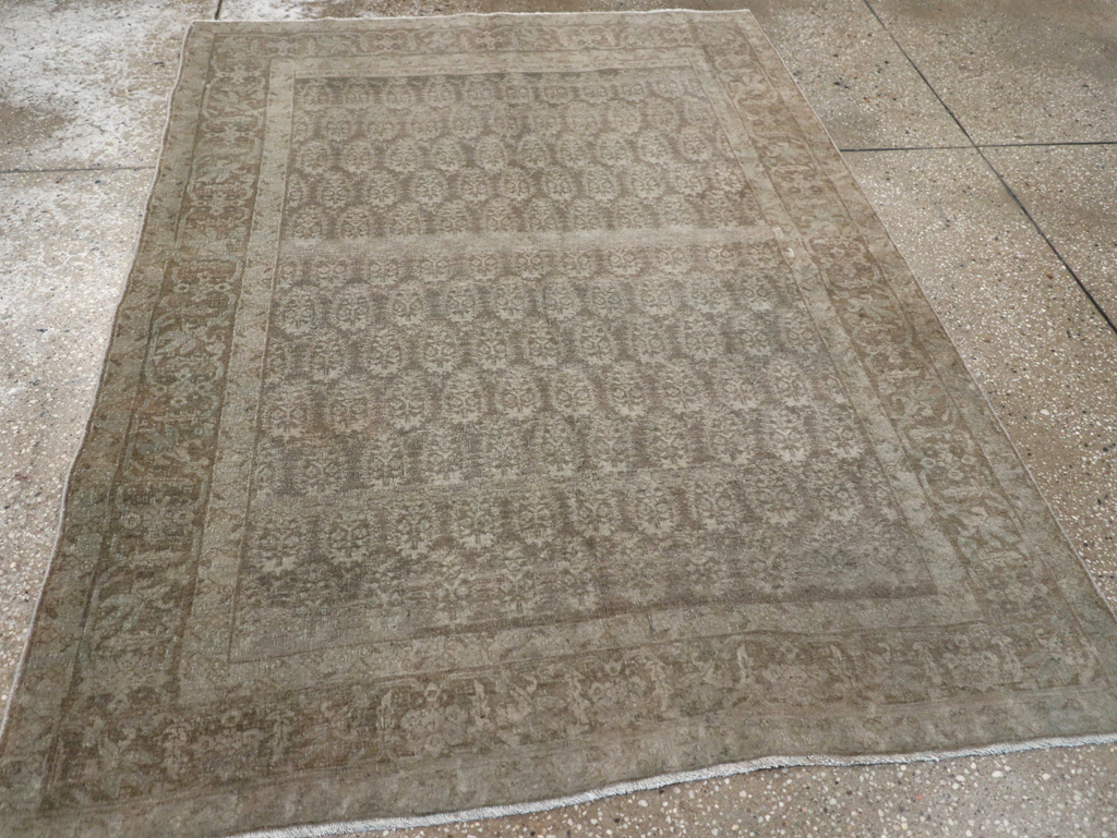 Antique Persian Tabriz Rug, No.18161 - Staging