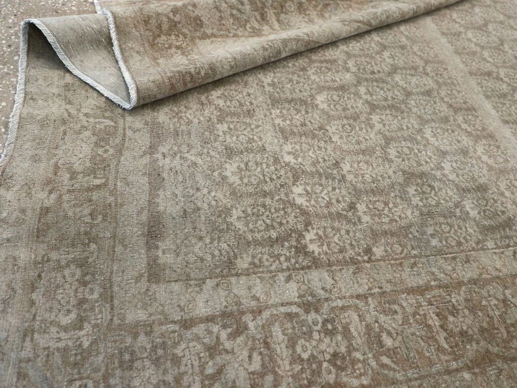 Antique Persian Tabriz Rug, No.18161 - Staging