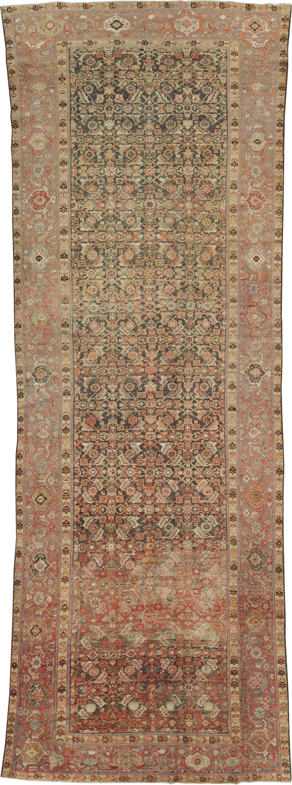 Antique Persian Malayer Long Gallery Carpet, No.18164 - Staging