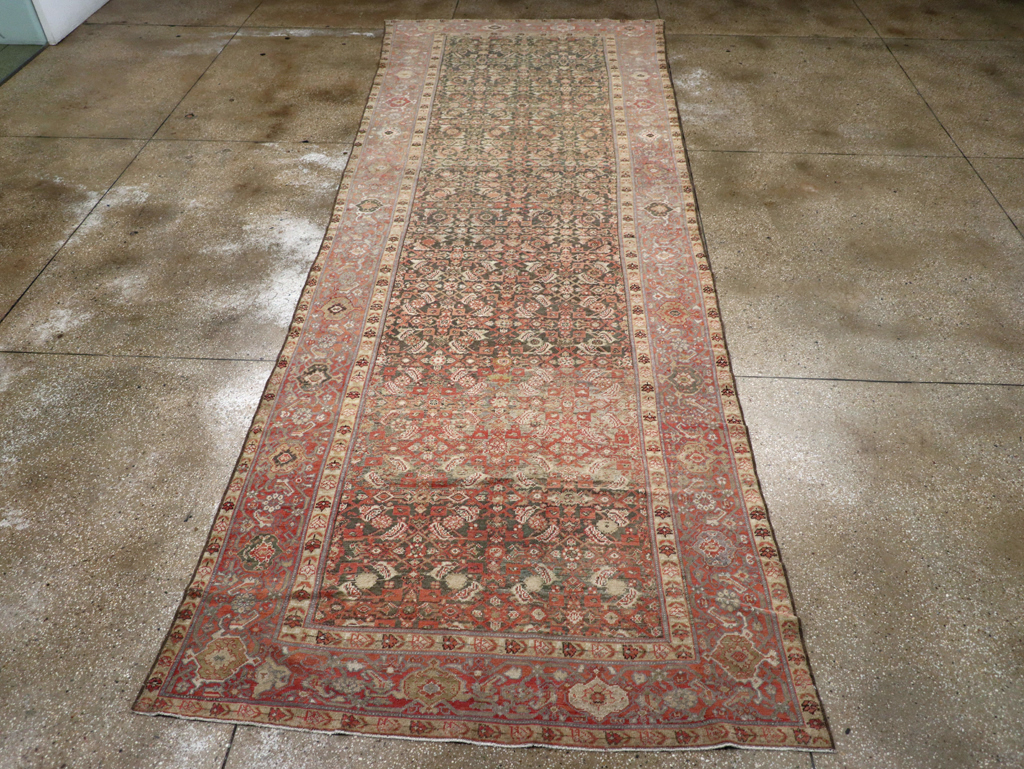 Antique Persian Malayer Long Gallery Carpet, No.18164 - Staging
