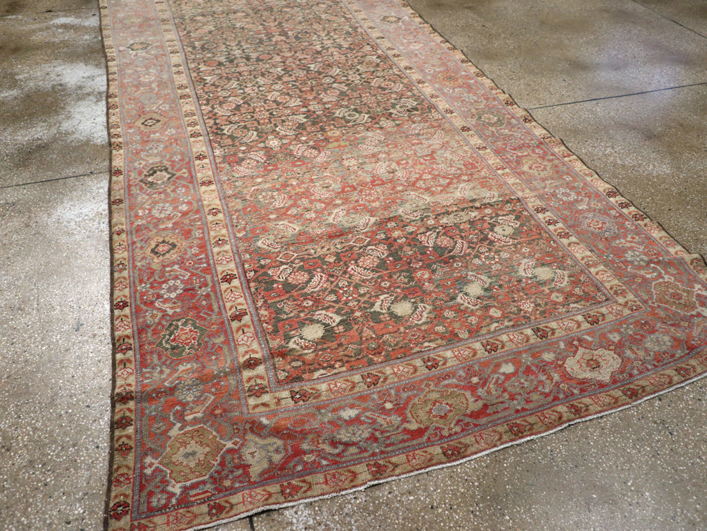 Antique Persian Malayer Long Gallery Carpet, No.18164 - Staging