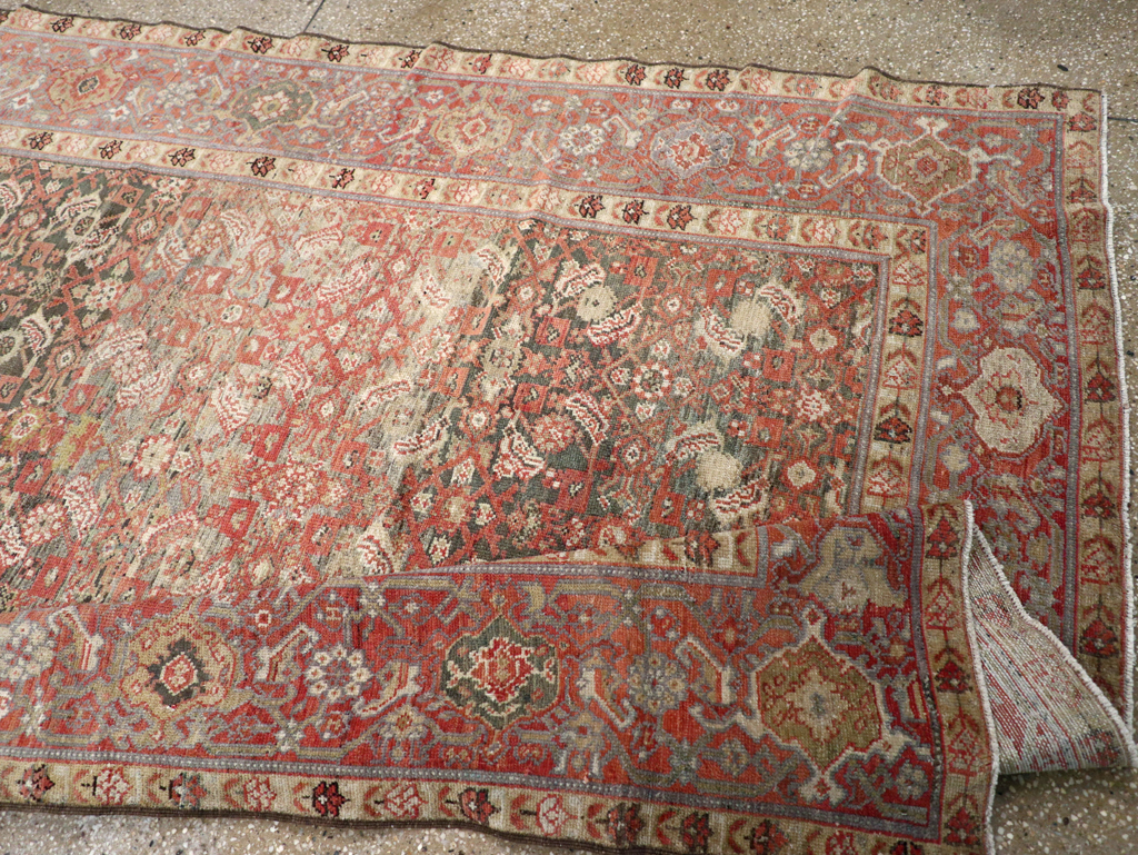 Antique Persian Malayer Long Gallery Carpet, No.18164 - Staging