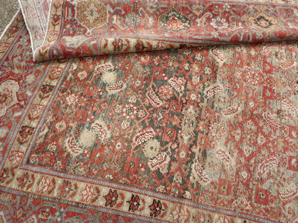Antique Persian Malayer Long Gallery Carpet, No.18164 - Staging