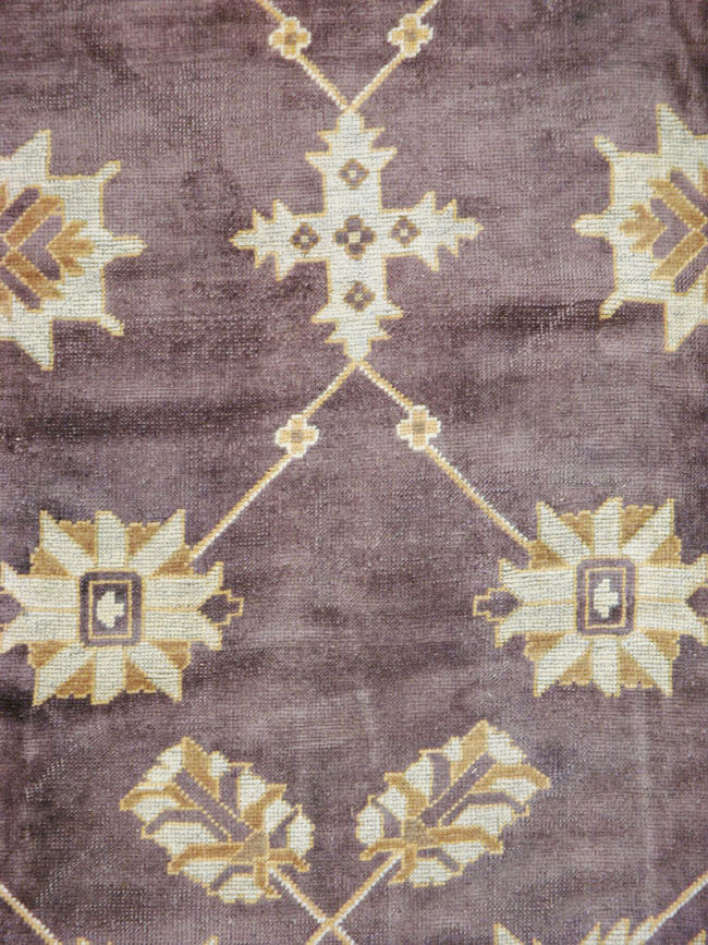 Vintage Turkish Oushak Carpet, No.18165 - Staging
