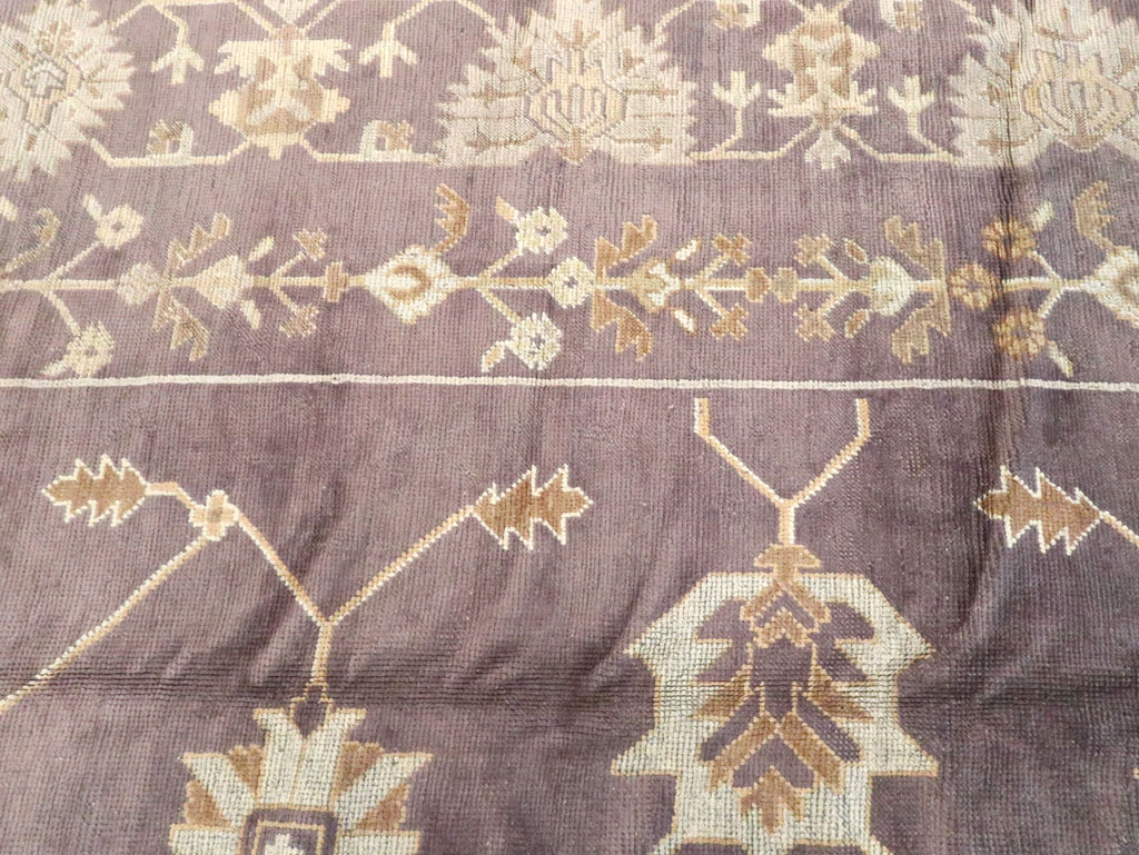 Vintage Turkish Oushak Carpet, No.18165 - Staging