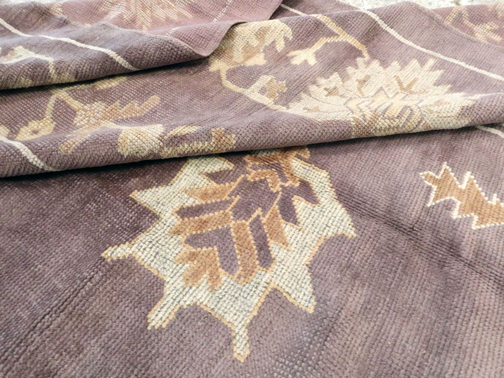 Vintage Turkish Oushak Carpet, No.18165 - Staging