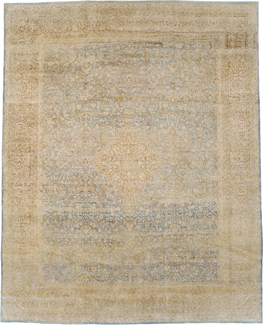 Antique Persian Lavar Kerman Carpet, No.18170 - Staging
