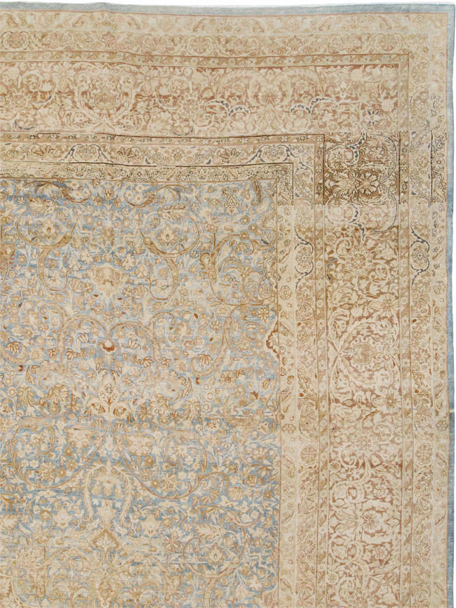 Antique Persian Lavar Kerman Carpet, No.18170 - Staging