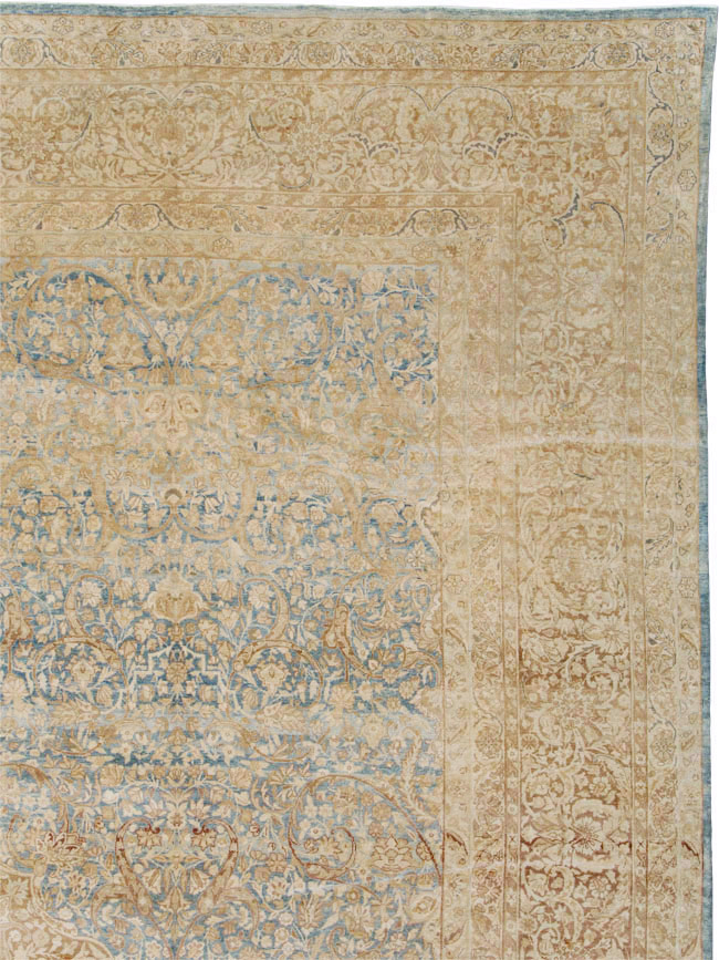Antique Persian Lavar Kerman Carpet, No.18170 - Staging