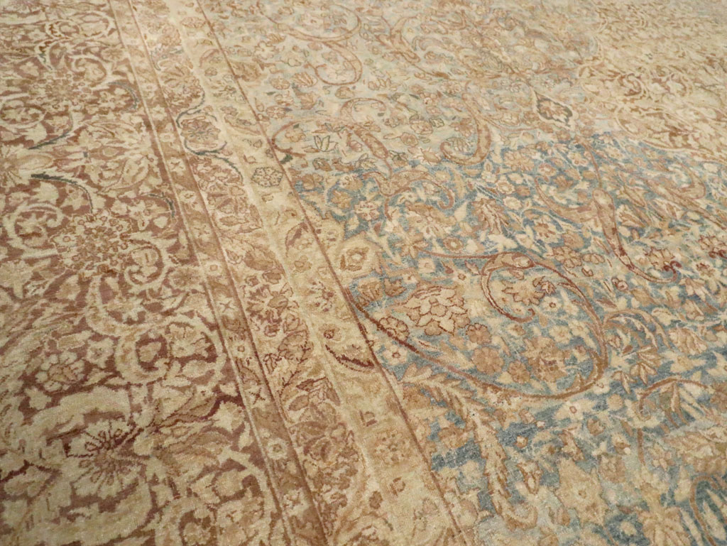 Antique Persian Lavar Kerman Carpet, No.18170 - Staging