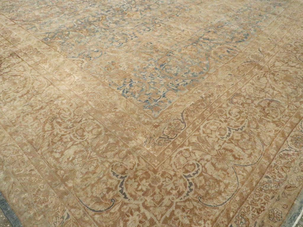Antique Persian Lavar Kerman Carpet, No.18170 - Staging