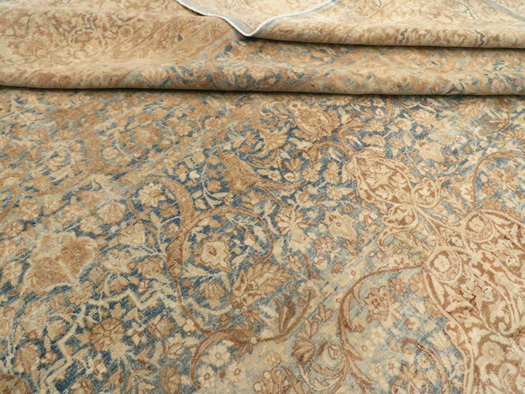 Antique Persian Lavar Kerman Carpet, No.18170 - Staging