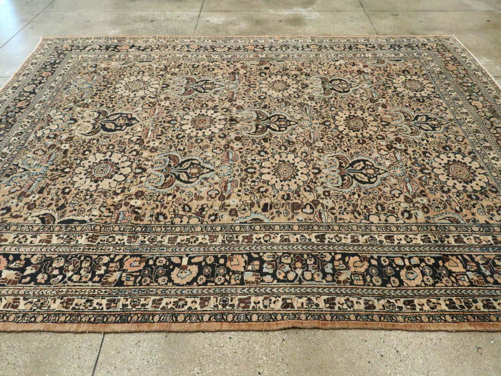 Antique Persian Mashad Carpet, No.18181 - Staging