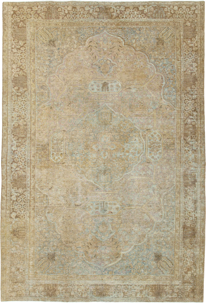 Antique Persian Tabriz Carpet, No.18187 - Staging