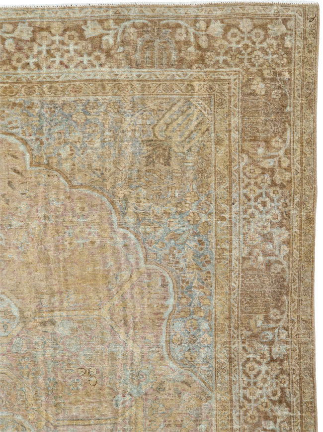 Antique Persian Tabriz Carpet, No.18187 - Staging