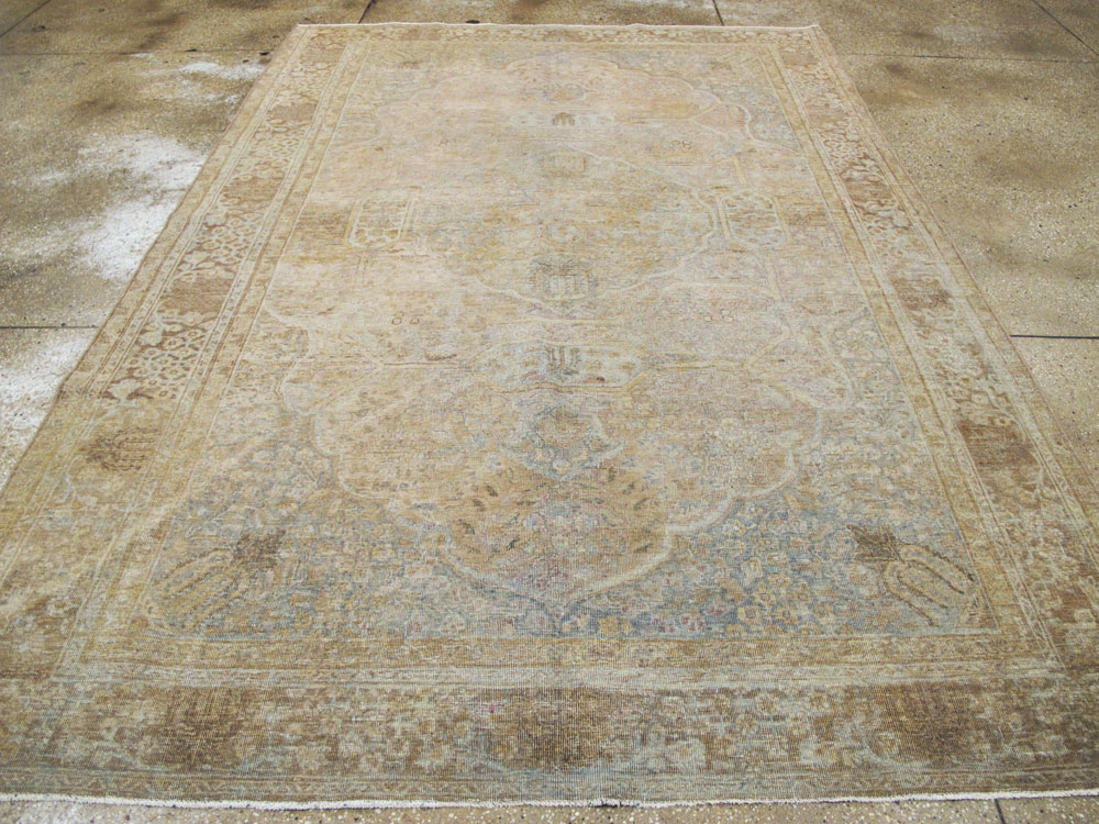 Antique Persian Tabriz Carpet, No.18187 - Staging