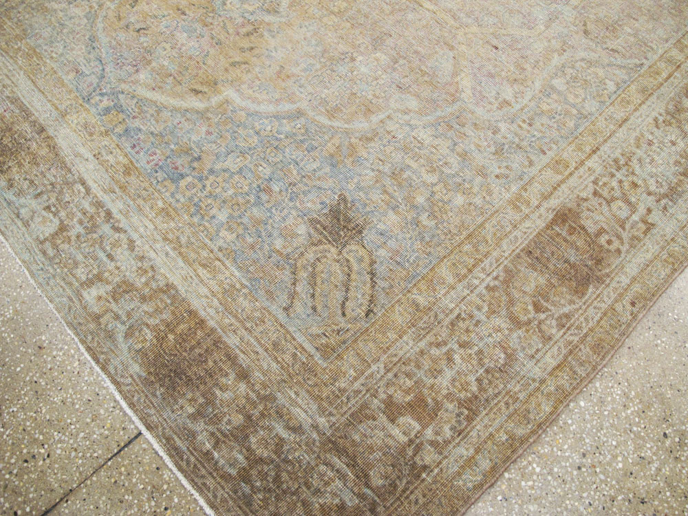 Antique Persian Tabriz Carpet, No.18187 - Staging