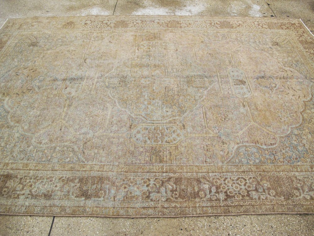 Antique Persian Tabriz Carpet, No.18187 - Staging