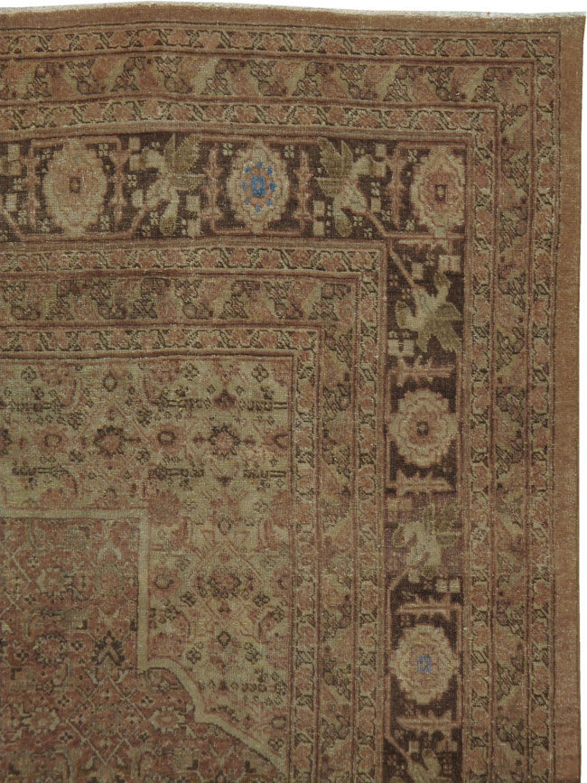 Antique Persian Tabriz Carpet, No.18201 - Staging
