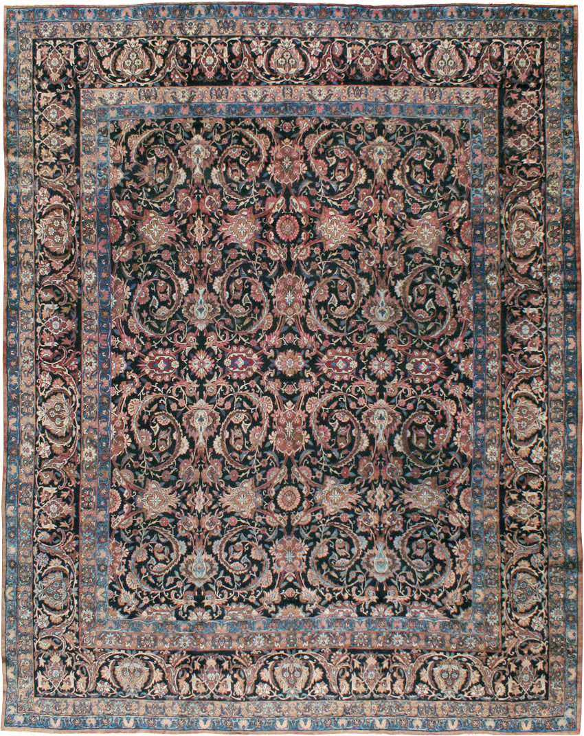 Antique Lavar Kerman Carpet, No.18208 - Staging
