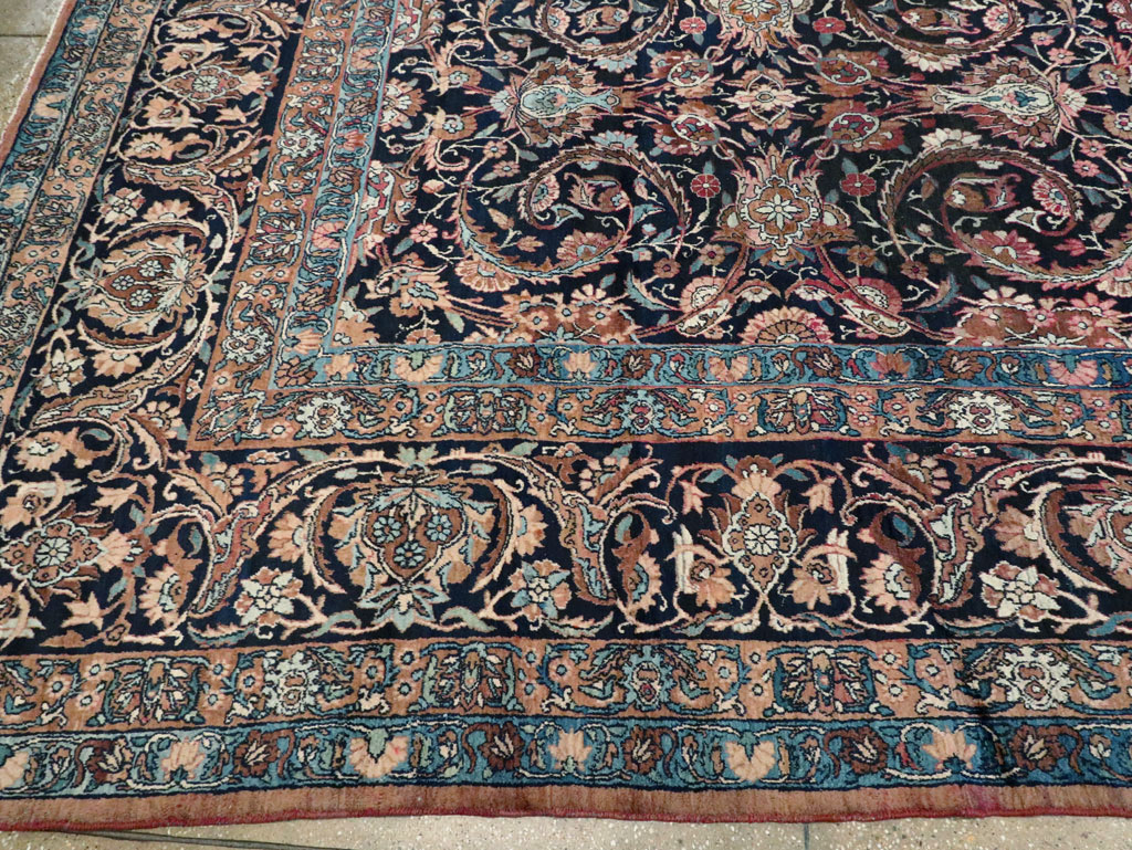 Antique Lavar Kerman Carpet, No.18208 - Staging
