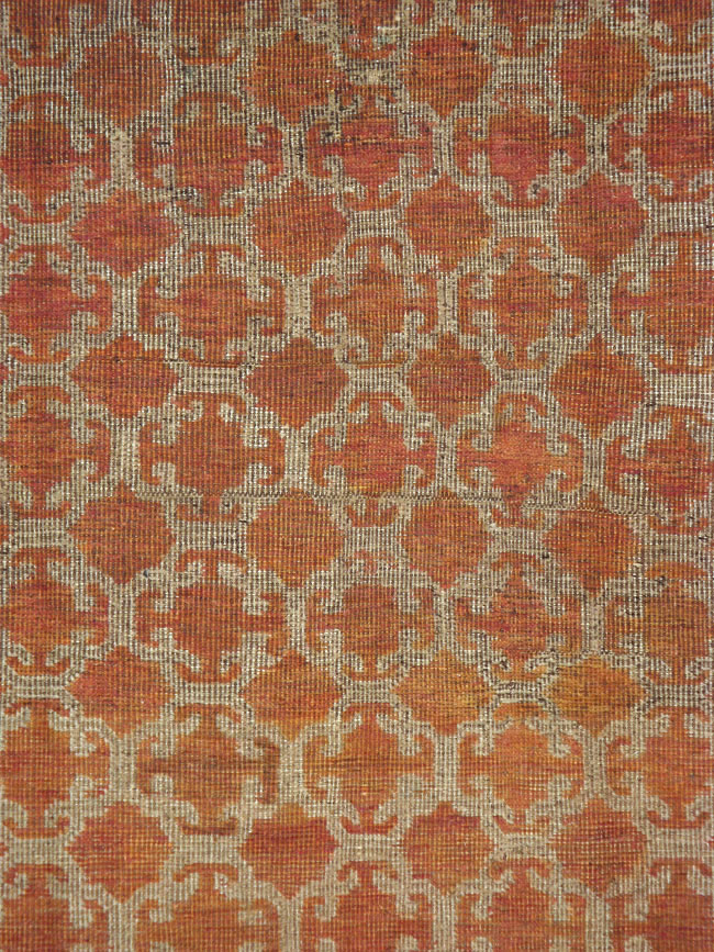 Vintage East Turkestan Khotan Carpet, No.18229 - Staging