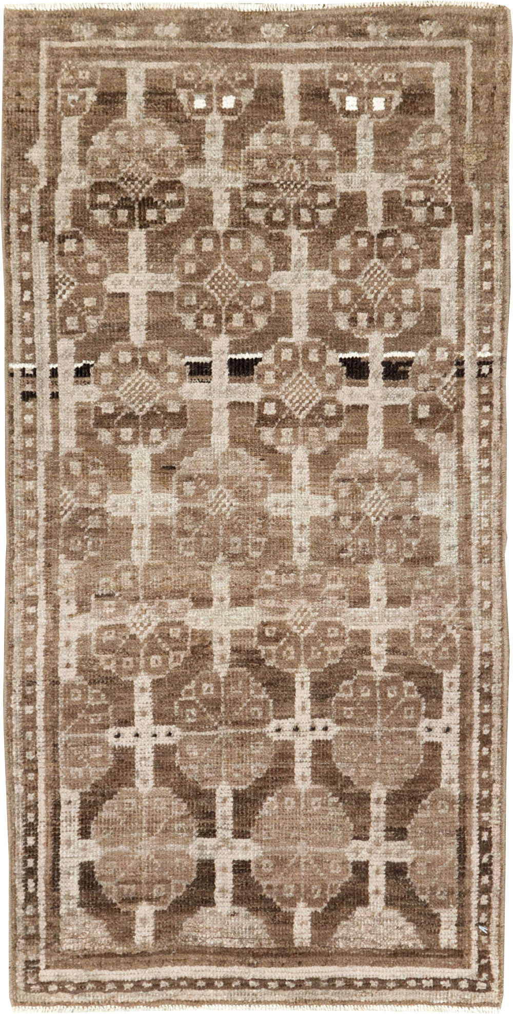 Antique East Turkestan Khotan Rug (Pair: 1 of 2), No.18240 - Staging