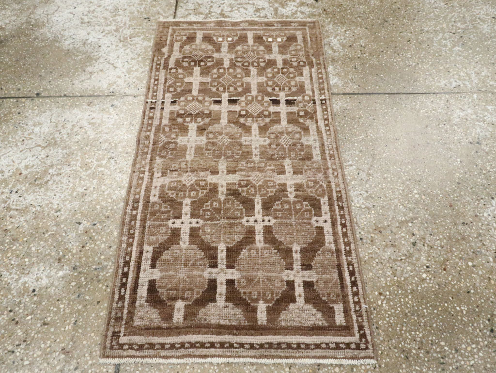 Antique East Turkestan Khotan Rug (Pair: 1 of 2), No.18240 - Staging