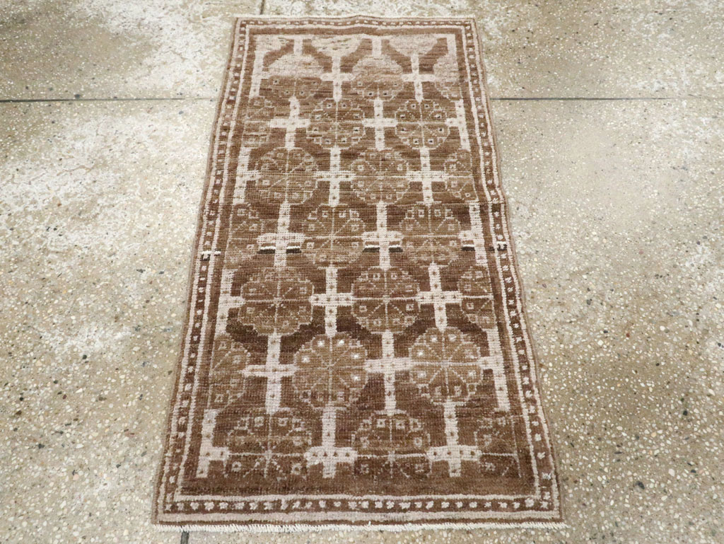 Antique East Turkestan Khotan Rug (Pair: 2 of 2), No.18241 - Staging